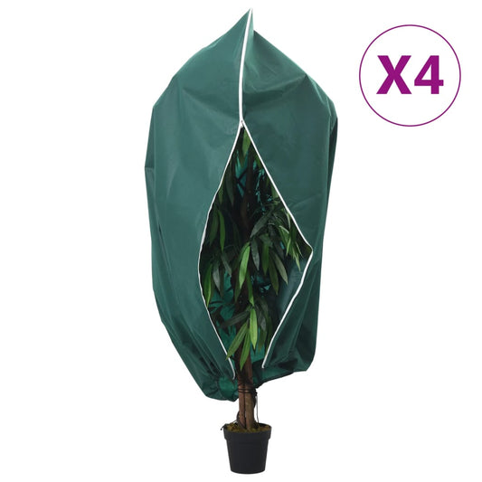 Planthoezen met ritssluiting 4 st 70 g/m² 2,36x2 m is nu te koop bij PeponiXL, paradijselijk wonen!