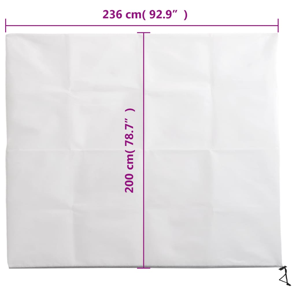 Plantenhoezen met ritssluiting 10 st 70 g/m² 2,36x2 m is nu te koop bij PeponiXL, paradijselijk wonen!