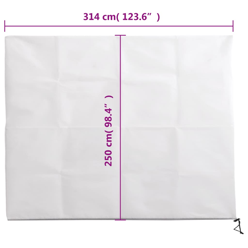 Plantenhoezen met ritssluiting 10 st 70 g/m² 3,14x2,5 m is nu te koop bij PeponiXL, paradijselijk wonen!