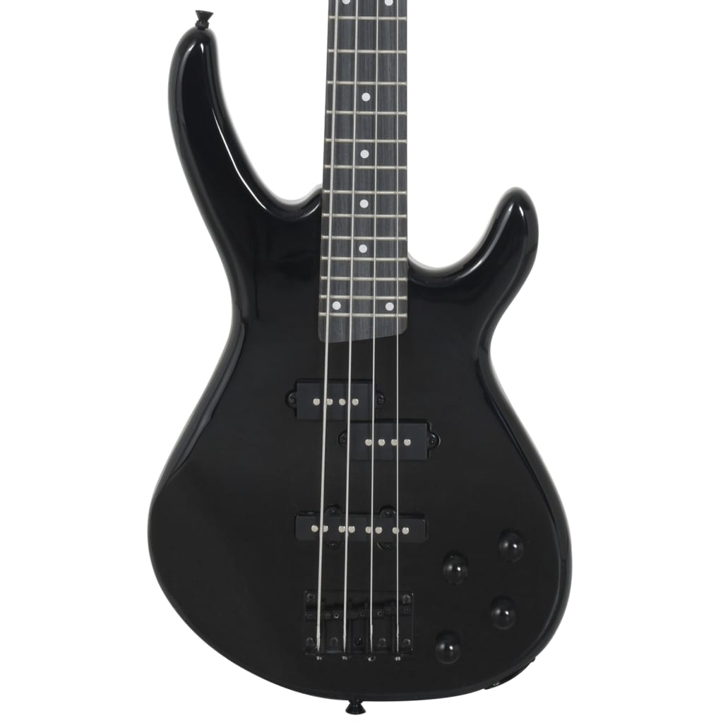 Basgitaar voor beginners elektrisch met tas 4/4 46" zwart is nu te koop bij PeponiXL, paradijselijk wonen!