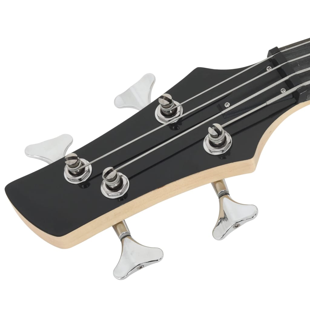 Basgitaar voor beginners elektrisch met tas 4/4 46" blauw zwart is nu te koop bij PeponiXL, paradijselijk wonen!