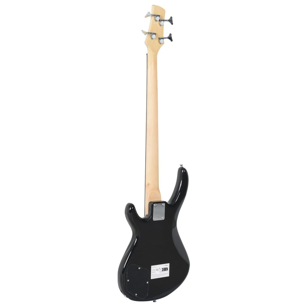 Basgitaar voor beginners elektrisch met tas 4/4 46" bruin zwart is nu te koop bij PeponiXL, paradijselijk wonen!