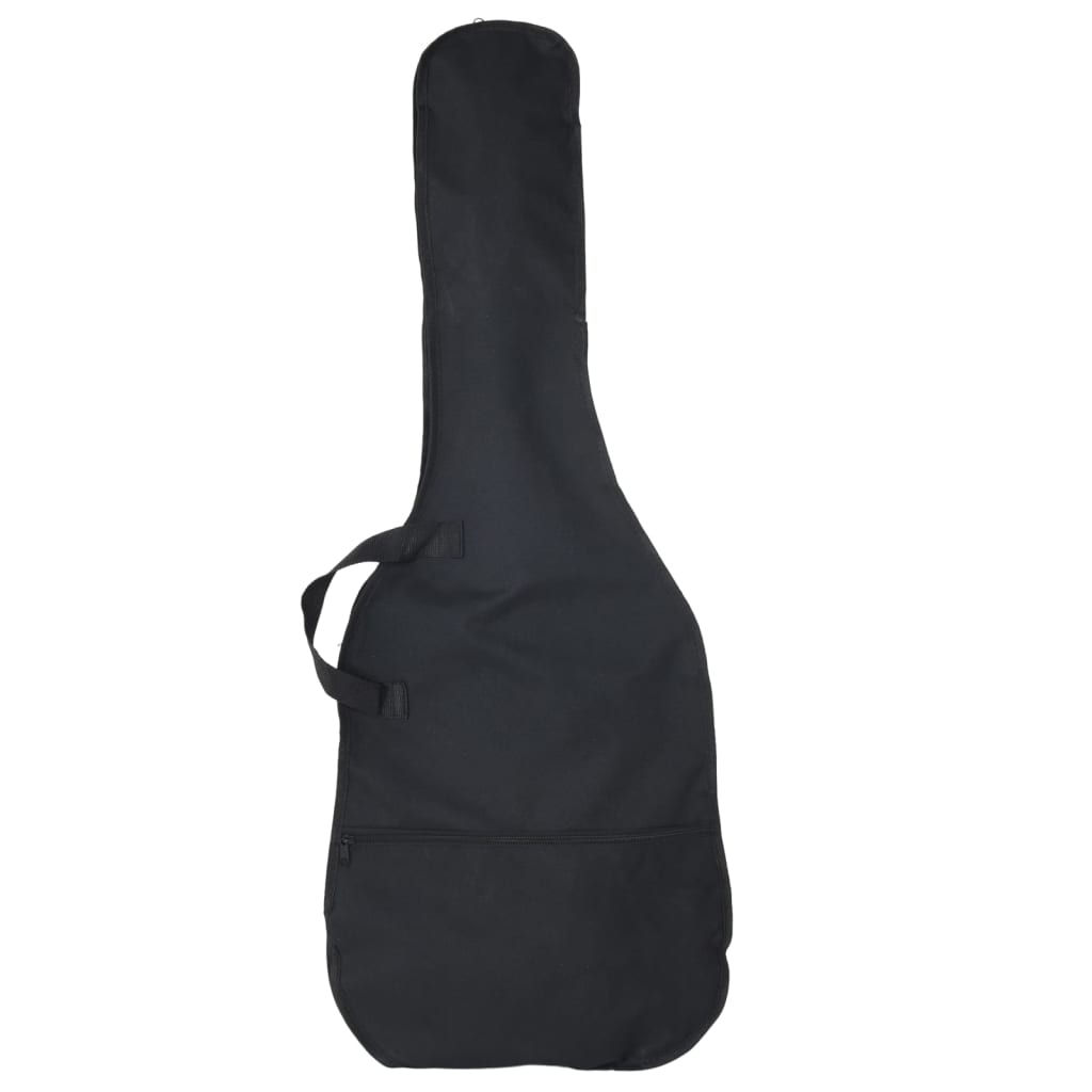 Basgitaar voor beginners elektrisch met tas 4/4 46" bruin wit is nu te koop bij PeponiXL, paradijselijk wonen!