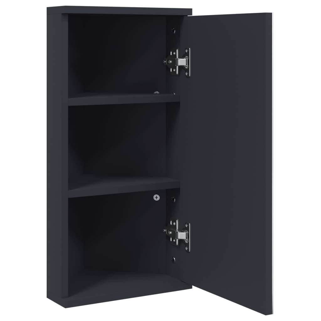 Badkamerkast met spiegel 30x24x60 cm grijs is nu te koop bij PeponiXL, paradijselijk wonen!
