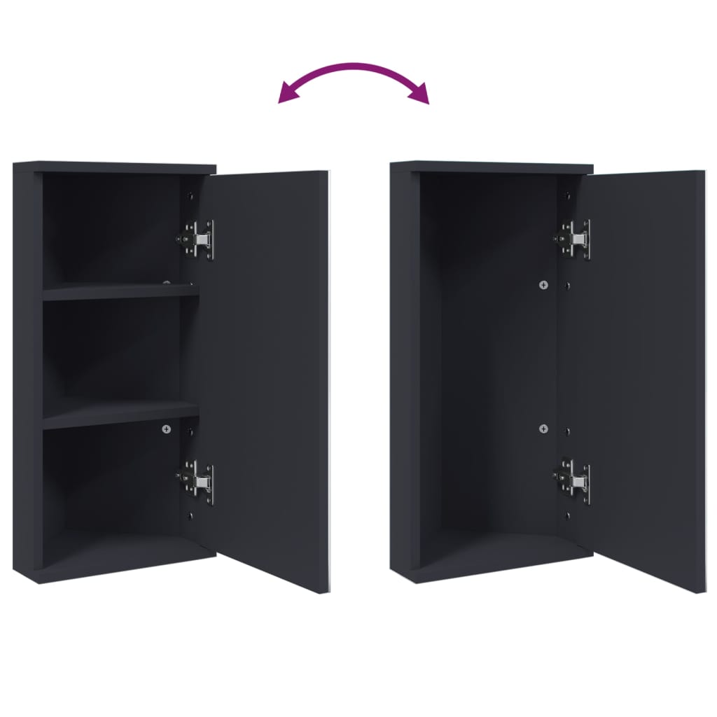 Badkamerkast met spiegel 30x24x60 cm grijs is nu te koop bij PeponiXL, paradijselijk wonen!