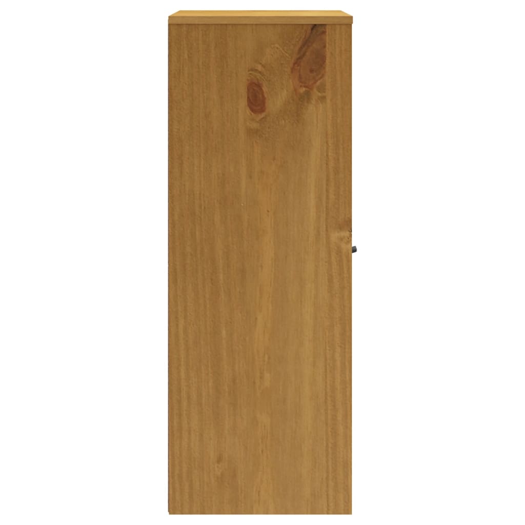 Opzetkast met glazen deuren FLAM massief grenenhout is nu te koop bij PeponiXL, paradijselijk wonen!