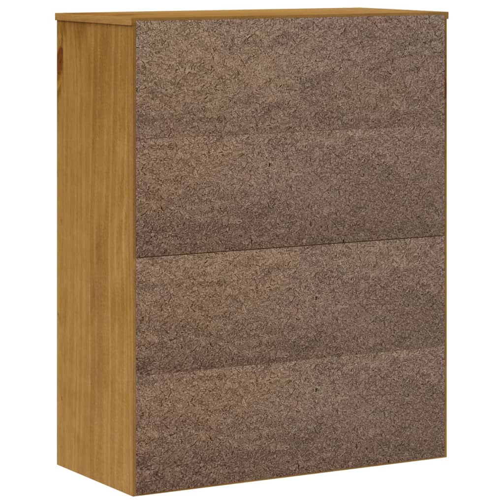 Opzetkast met glazen deuren FLAM massief grenenhout is nu te koop bij PeponiXL, paradijselijk wonen!