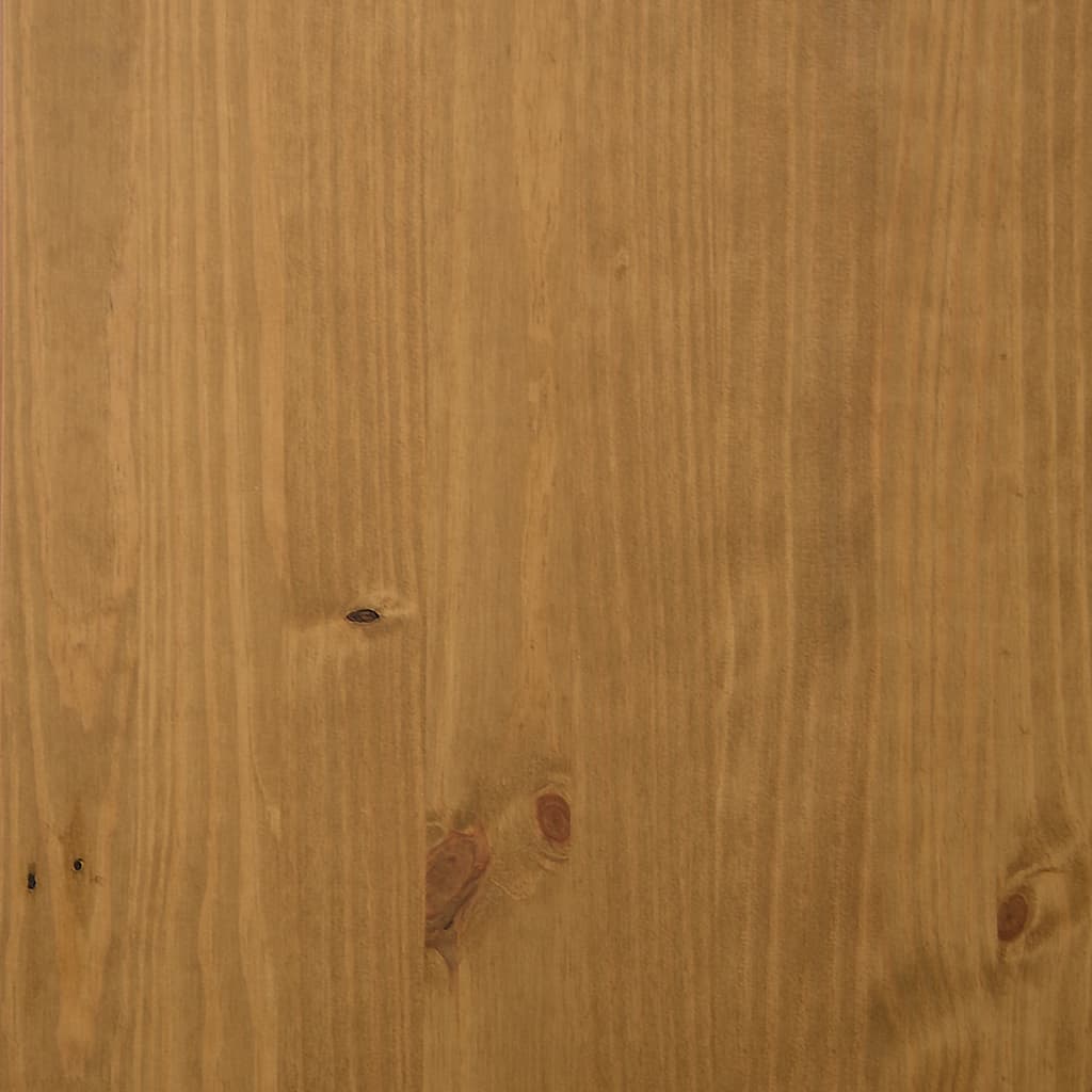 Dressoir met glazen deuren FLAM 110x40x80 cm massief grenenhout is nu te koop bij PeponiXL, paradijselijk wonen!