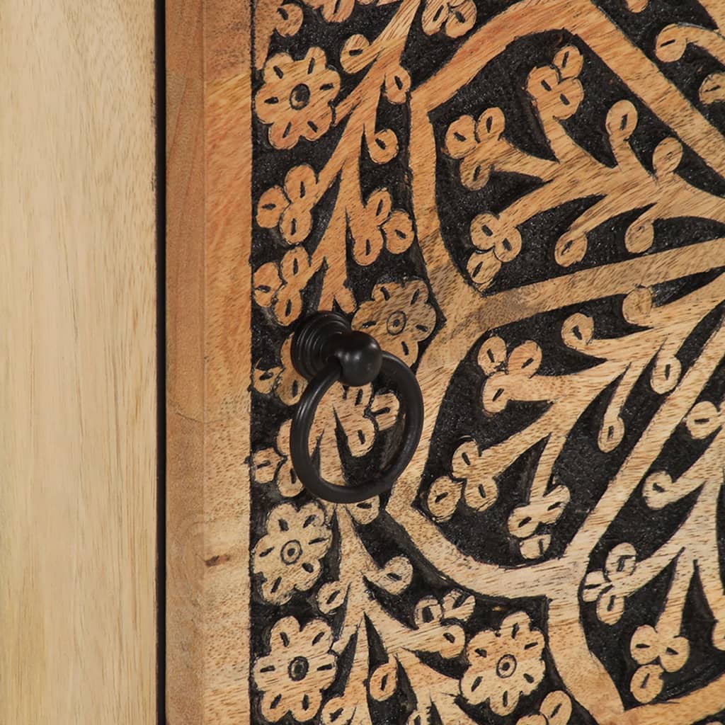 Nachtkastje 40x33x46 cm massief mangohout is nu te koop bij PeponiXL, paradijselijk wonen!