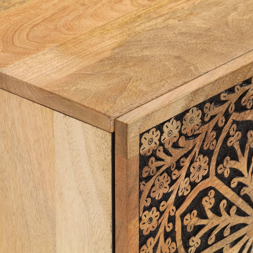 Nachtkastjes 2 st 40x33x46 cm massief mangohout is nu te koop bij PeponiXL, paradijselijk wonen!