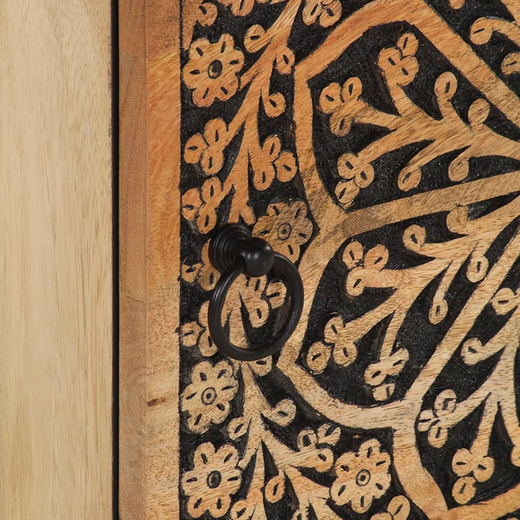 Nachtkastjes 2 st 40x33x46 cm massief mangohout is nu te koop bij PeponiXL, paradijselijk wonen!