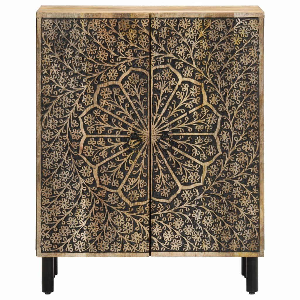 Bijzetkast 60x33x75 cm massief mangohout is nu te koop bij PeponiXL, paradijselijk wonen!