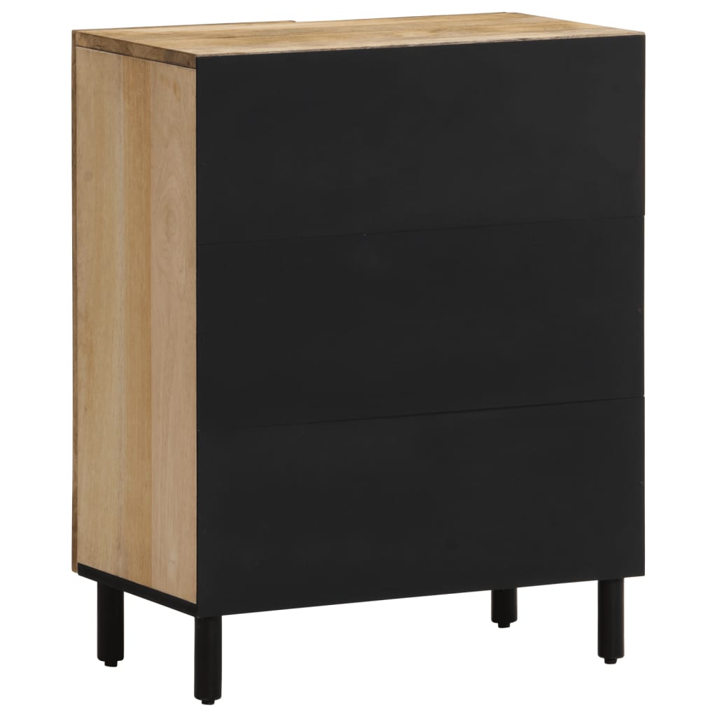 Bijzetkast 60x33x75 cm massief mangohout is nu te koop bij PeponiXL, paradijselijk wonen!