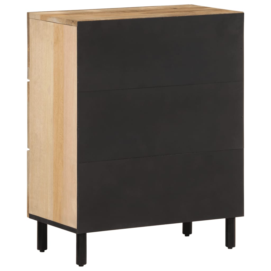 Bijzetkast 60x33x75 cm massief mangohout is nu te koop bij PeponiXL, paradijselijk wonen!