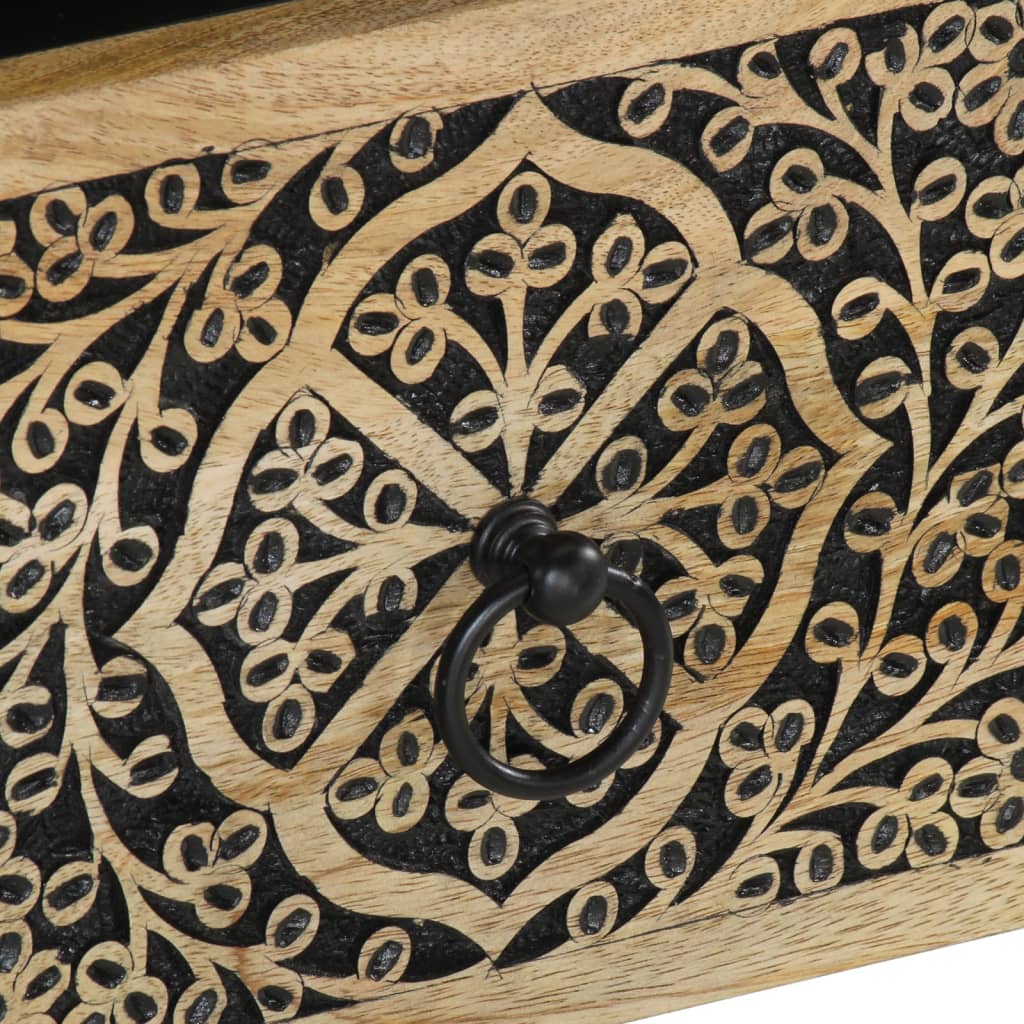 Nachtkastje 40x33x46 cm massief mangohout is nu te koop bij PeponiXL, paradijselijk wonen!