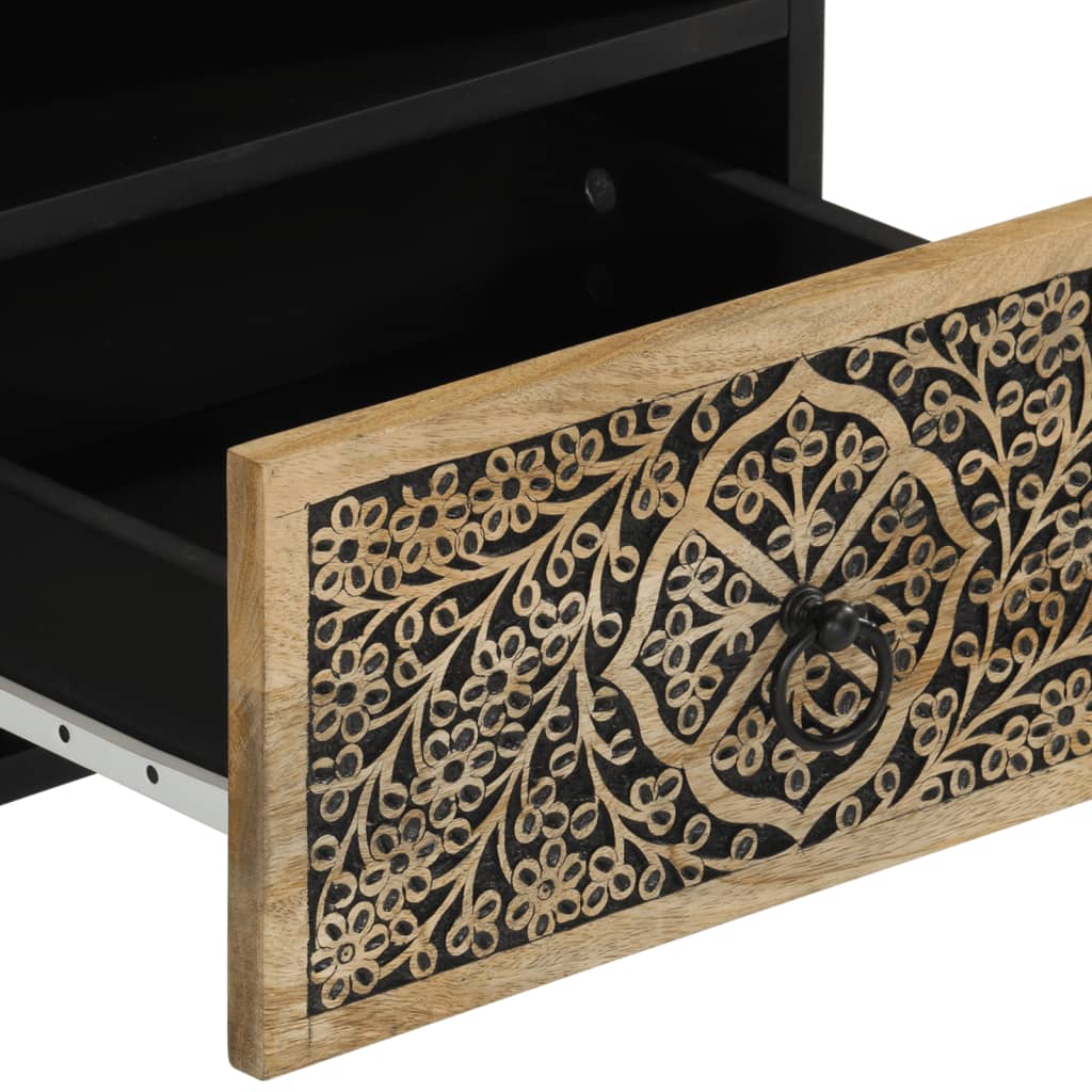 Nachtkastje 40x33x46 cm massief mangohout is nu te koop bij PeponiXL, paradijselijk wonen!