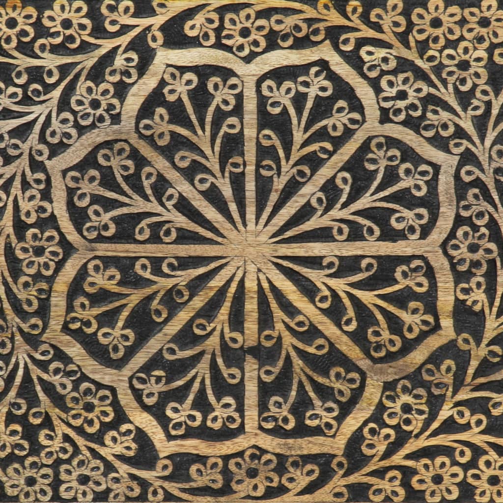 Nachtkastje 50x33x60 cm massief mangohout is nu te koop bij PeponiXL, paradijselijk wonen!