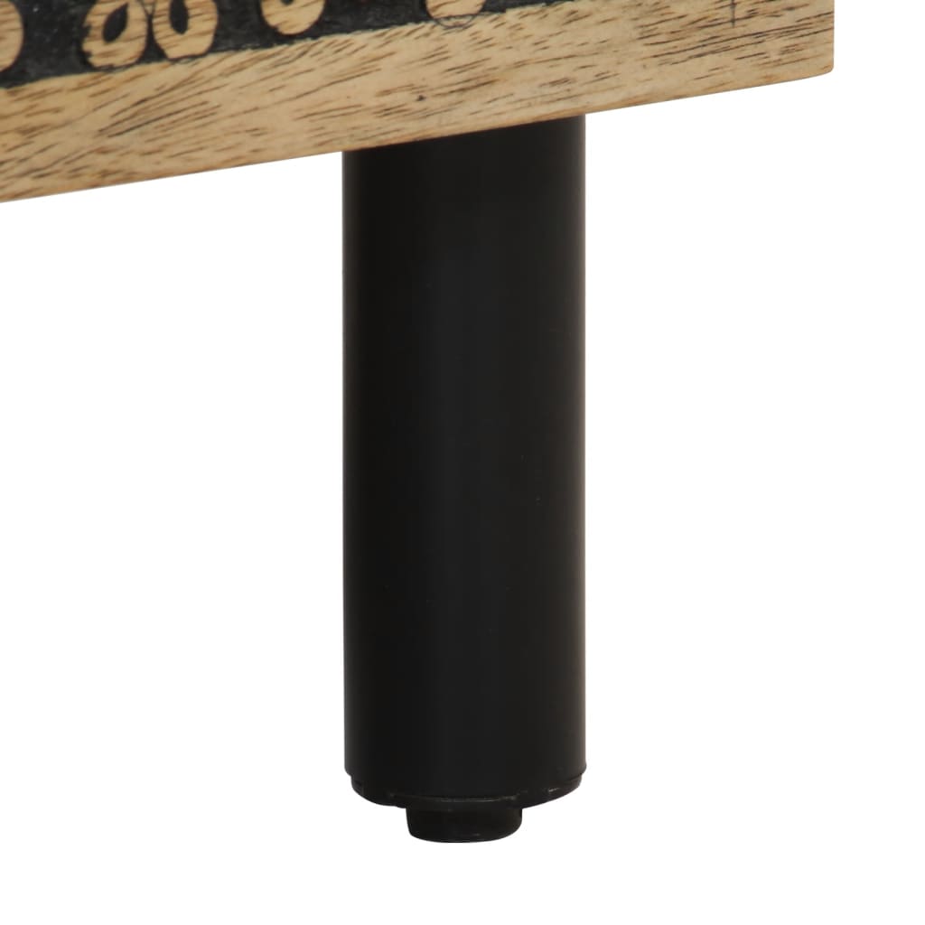 Nachtkastje 50x33x60 cm massief mangohout is nu te koop bij PeponiXL, paradijselijk wonen!