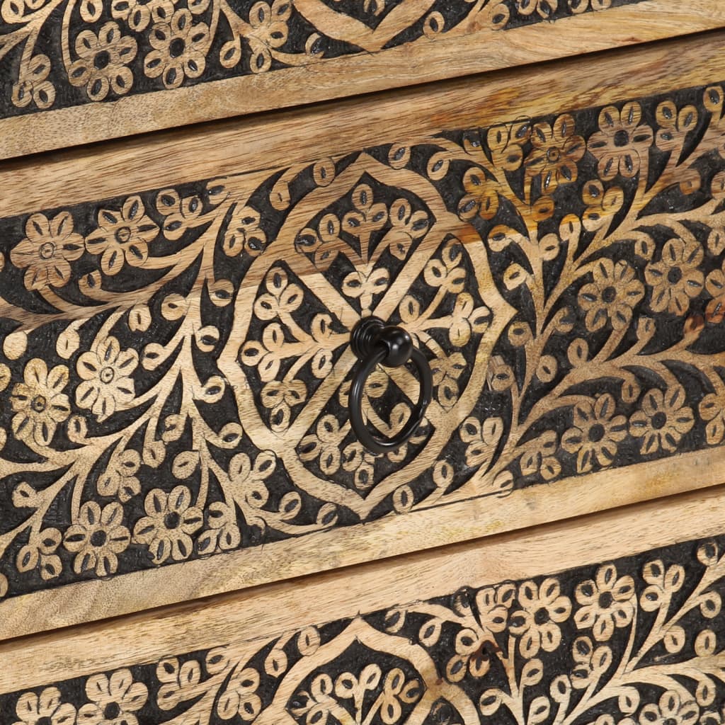 Nachtkastje 50x33x60 cm massief mangohout is nu te koop bij PeponiXL, paradijselijk wonen!