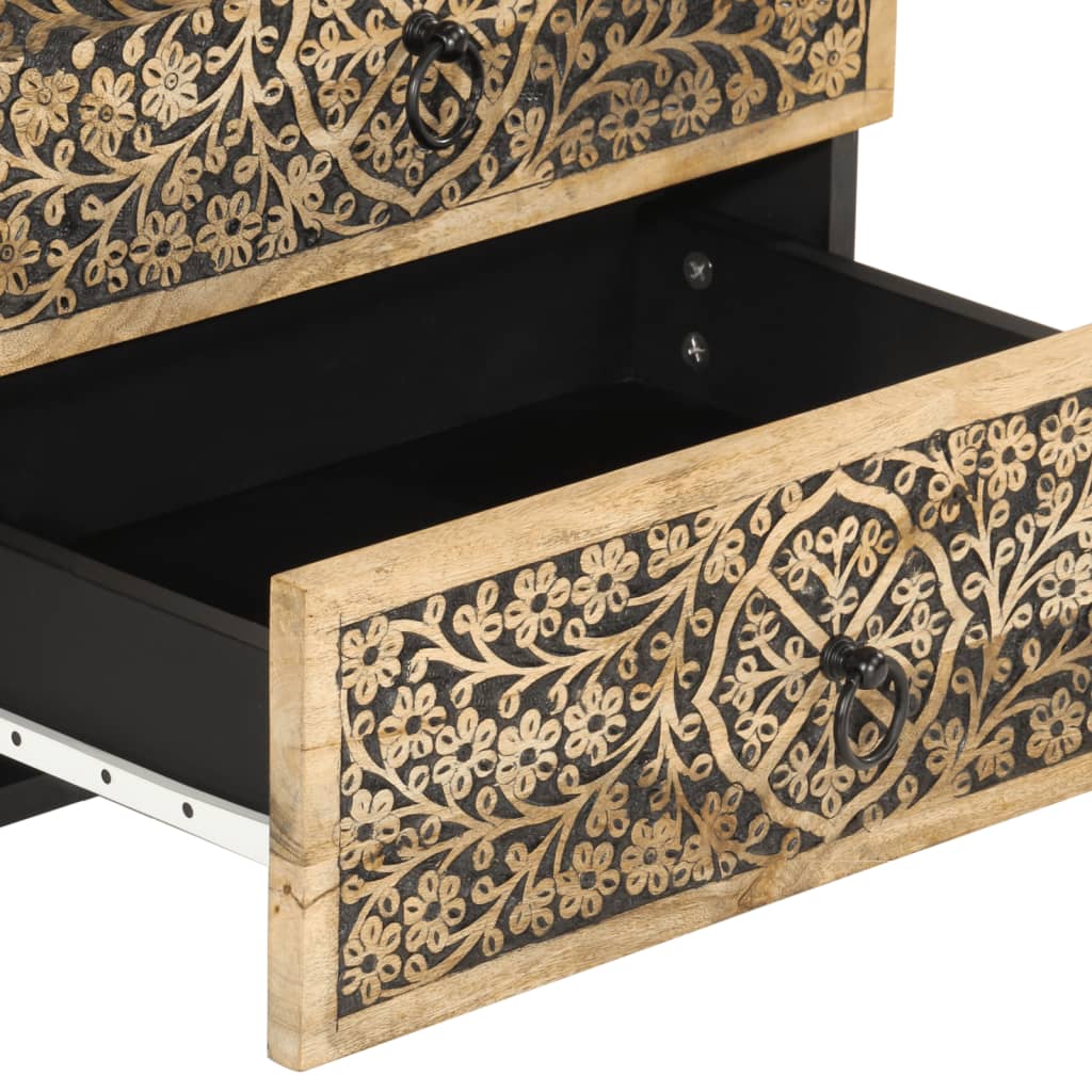 Nachtkastje 50x33x60 cm massief mangohout is nu te koop bij PeponiXL, paradijselijk wonen!