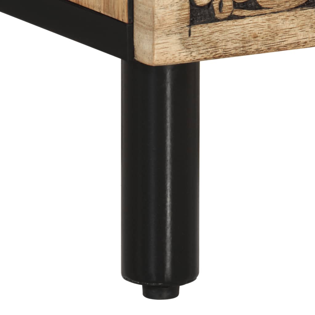 Nachtkastje 50x33x60 cm massief mangohout is nu te koop bij PeponiXL, paradijselijk wonen!