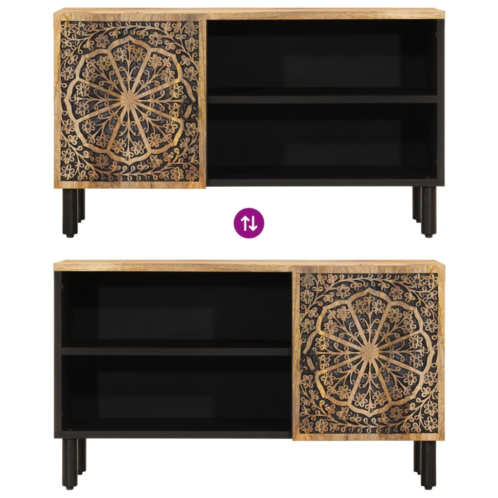 Tv-meubel 80x31x46 cm massief mangohout is nu te koop bij PeponiXL, paradijselijk wonen!