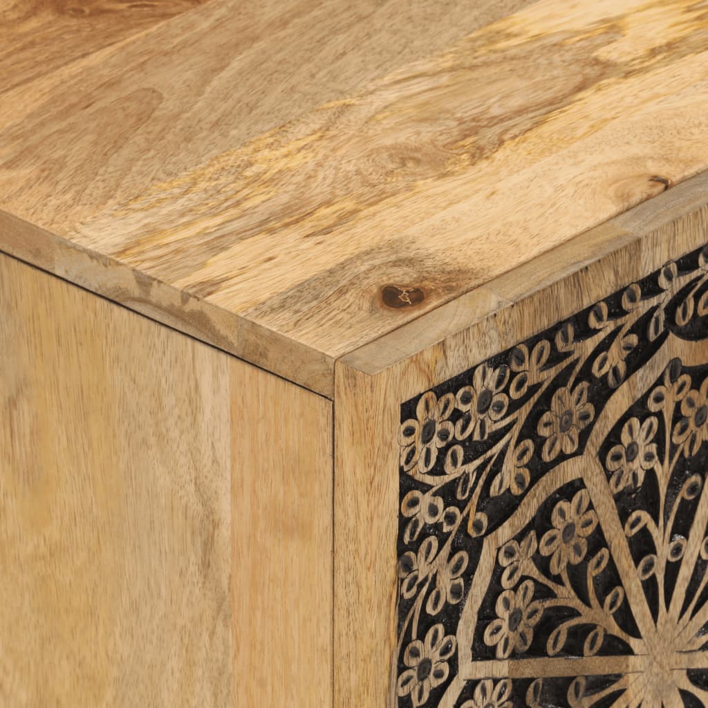 Tv-meubel 80x31x46 cm massief mangohout is nu te koop bij PeponiXL, paradijselijk wonen!
