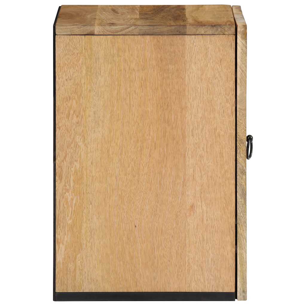 Badkamerwandkast 38x33x48 cm massief mangohout is nu te koop bij PeponiXL, paradijselijk wonen!