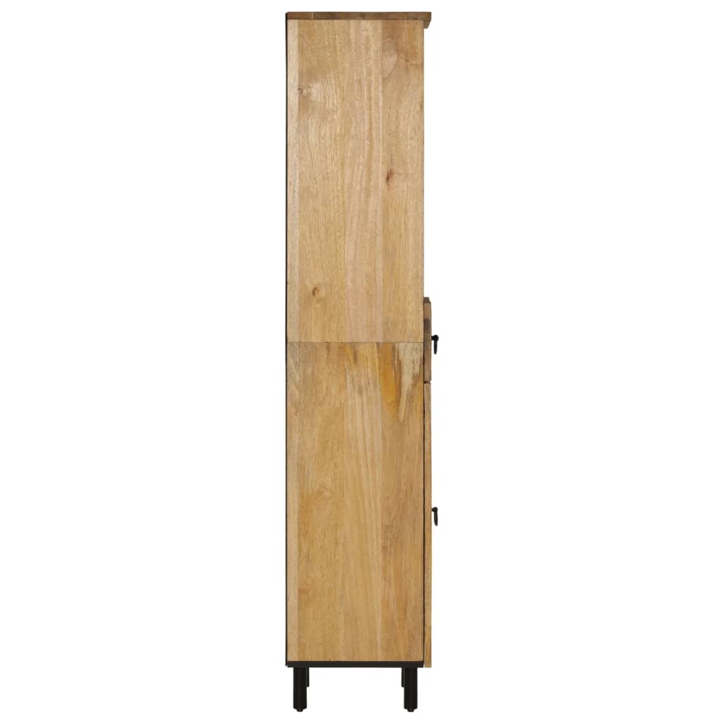 Badkamerkast 38x33x160 cm massief mangohout is nu te koop bij PeponiXL, paradijselijk wonen!
