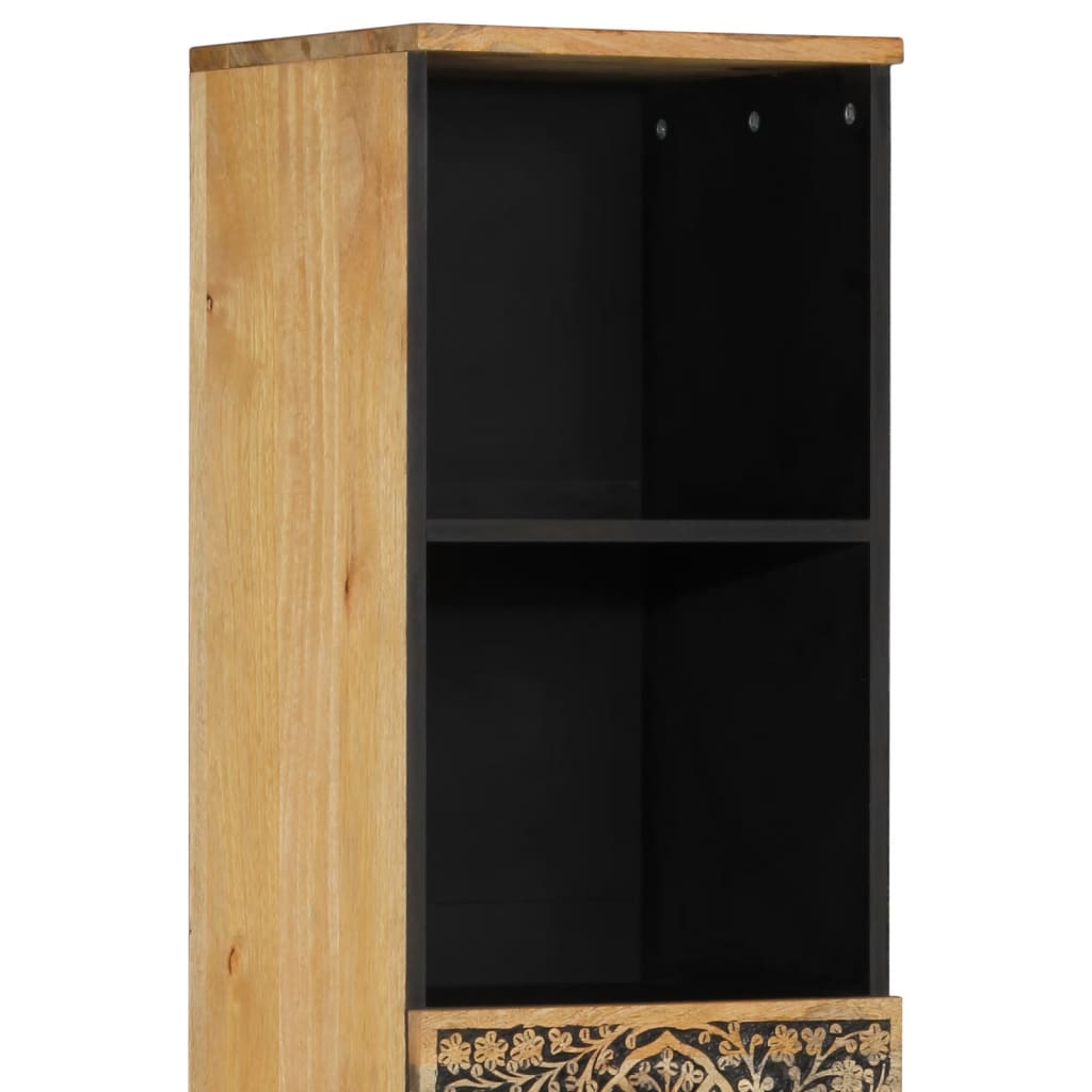 Badkamerkast 38x33x160 cm massief mangohout is nu te koop bij PeponiXL, paradijselijk wonen!