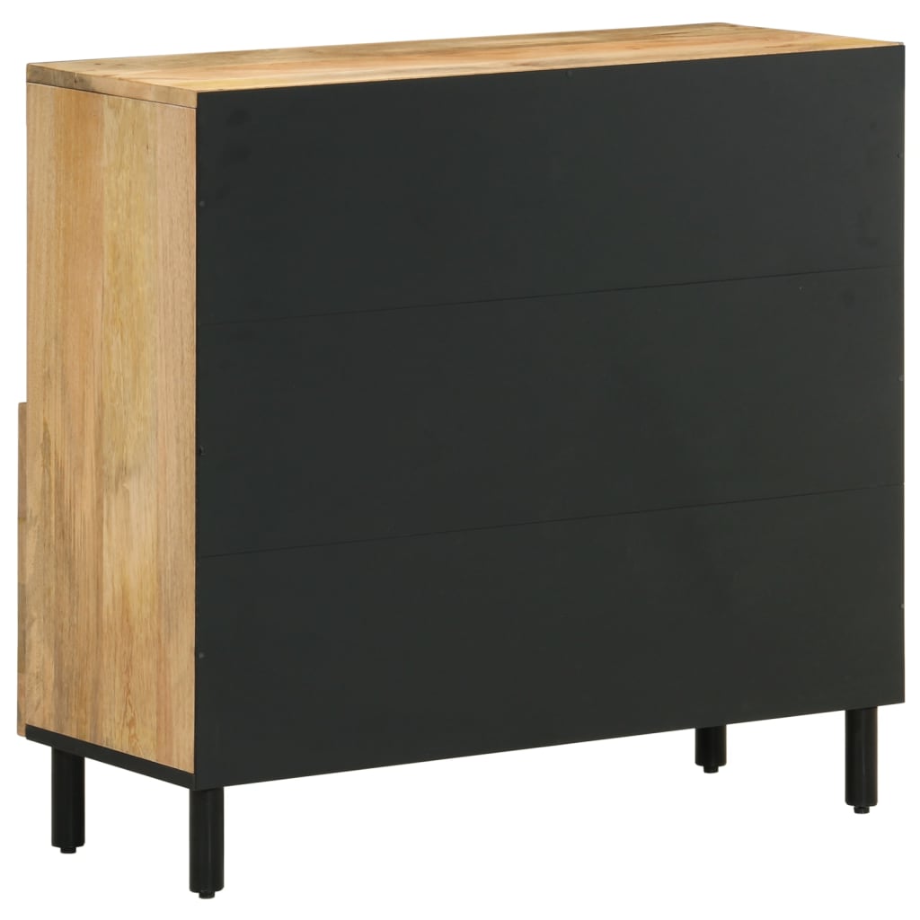 Bijzetkast 80x33x75 cm massief mangohout is nu te koop bij PeponiXL, paradijselijk wonen!