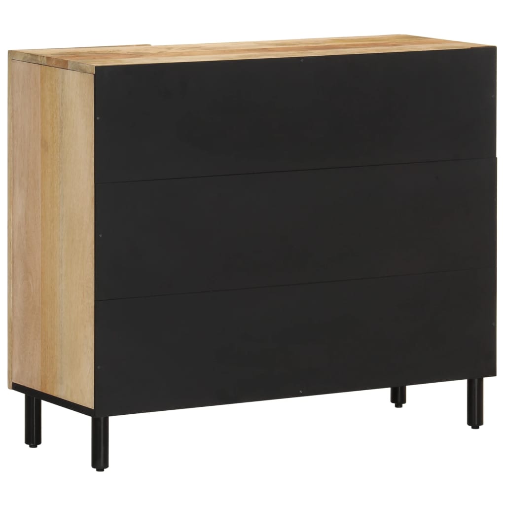 Bijzetkast 90x33x75 cm massief mangohout is nu te koop bij PeponiXL, paradijselijk wonen!