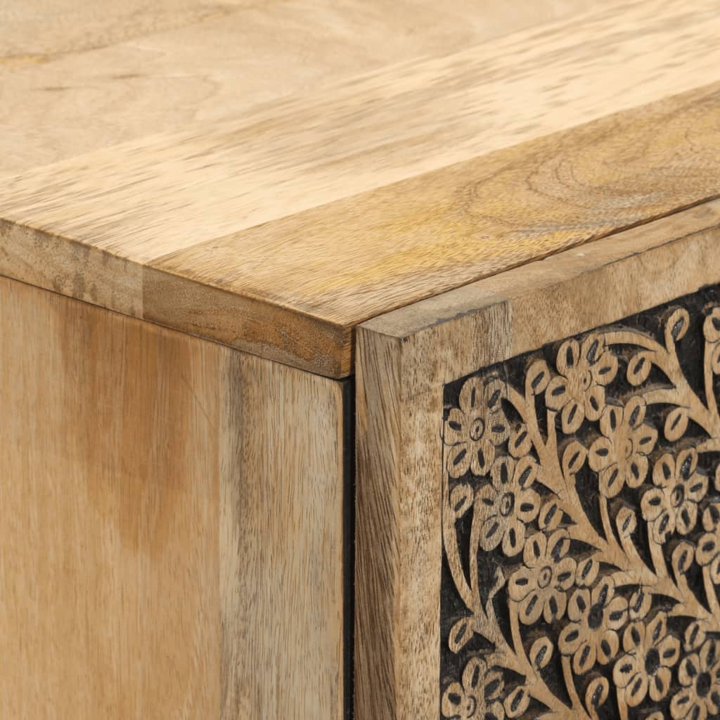 Hoge kast 60x33x100 cm massief mangohout is nu te koop bij PeponiXL, paradijselijk wonen!