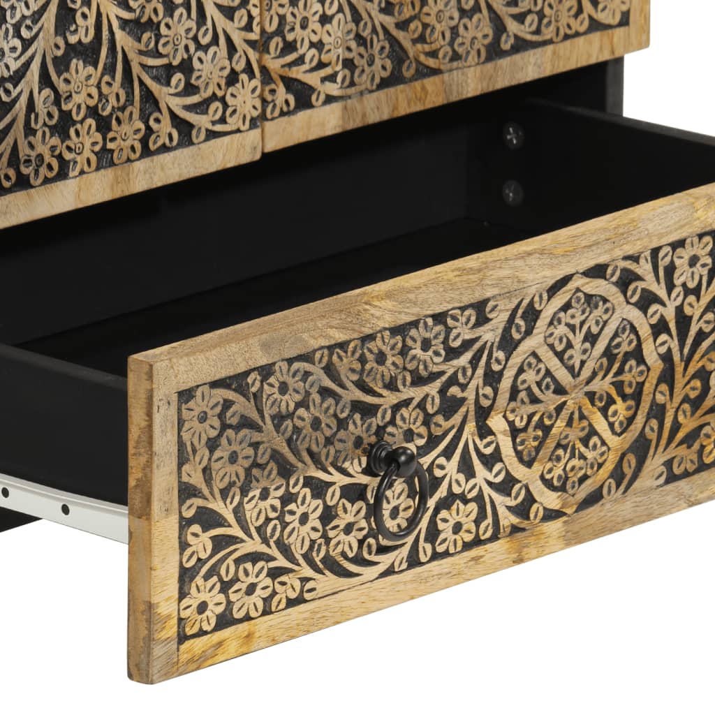Hoge kast 60x33x100 cm massief mangohout is nu te koop bij PeponiXL, paradijselijk wonen!