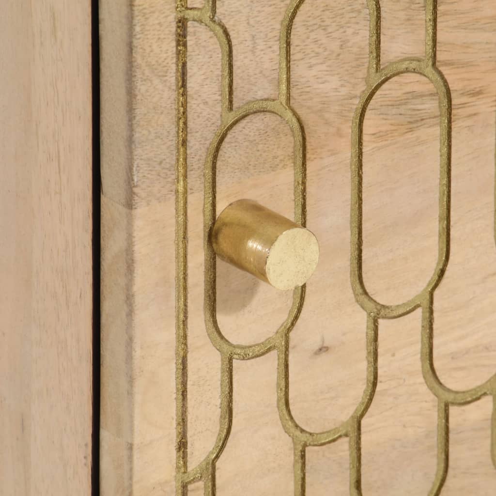 Nachtkastjes 2 st 40x33x46 cm massief mangohout is nu te koop bij PeponiXL, paradijselijk wonen!