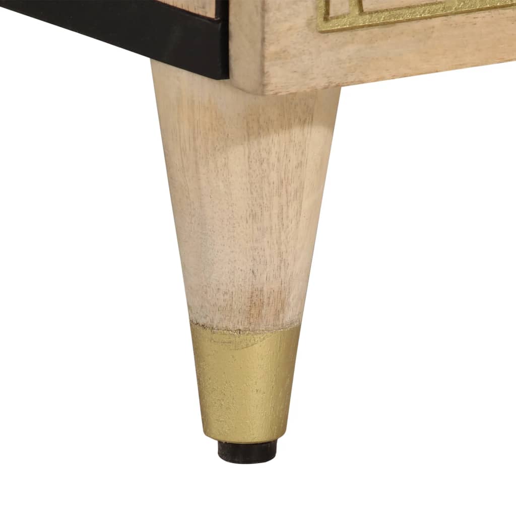 Nachtkastjes 2 st 40x33x46 cm massief mangohout is nu te koop bij PeponiXL, paradijselijk wonen!