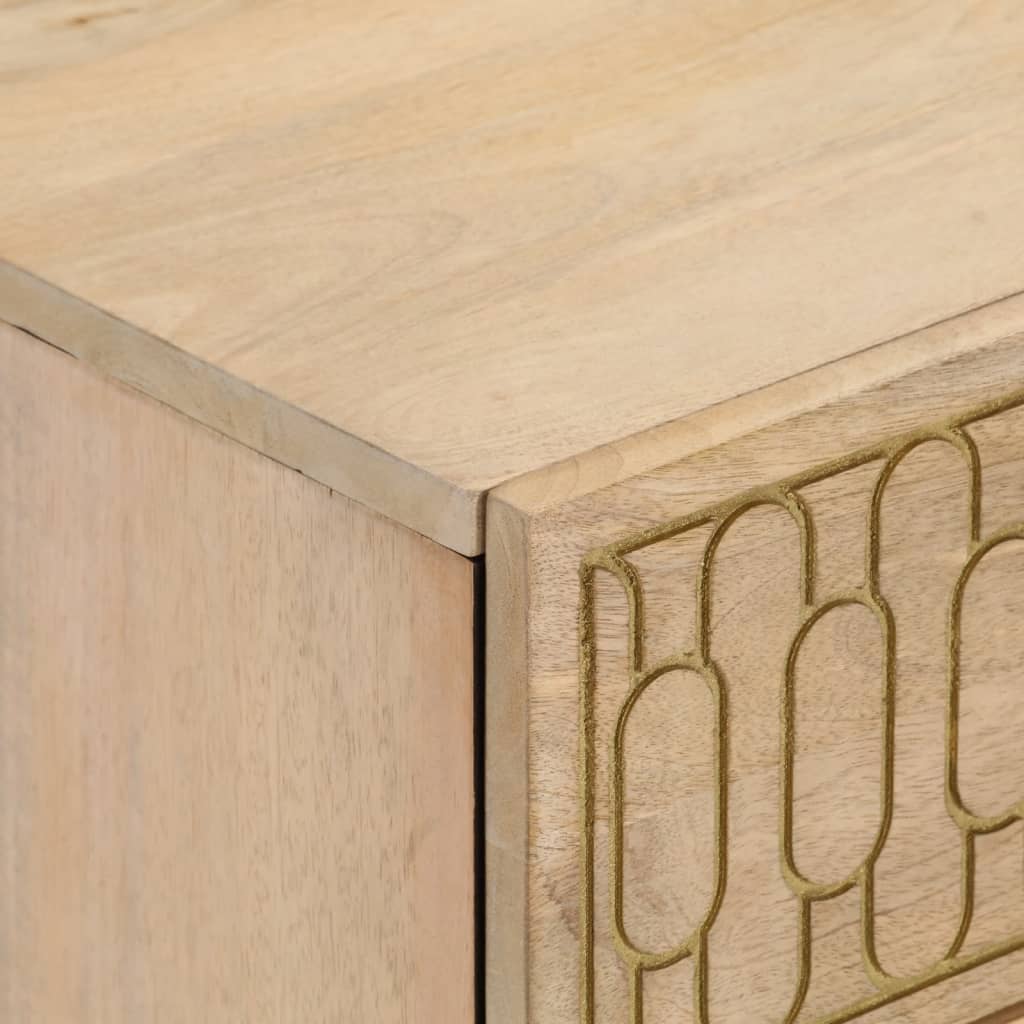 Nachtkastjes 2 st 40x33x46 cm massief mangohout is nu te koop bij PeponiXL, paradijselijk wonen!