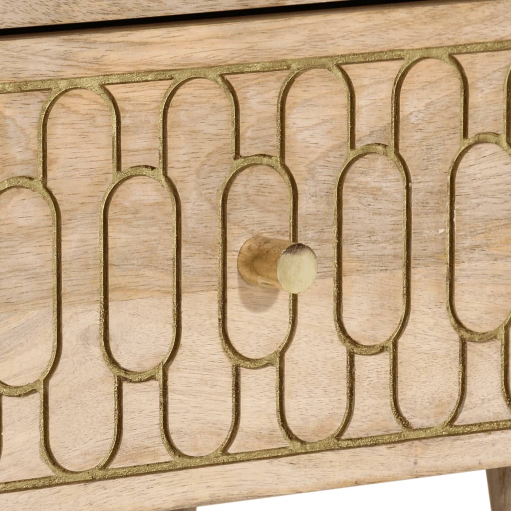 Nachtkastjes 2 st 40x33x46 cm massief mangohout is nu te koop bij PeponiXL, paradijselijk wonen!