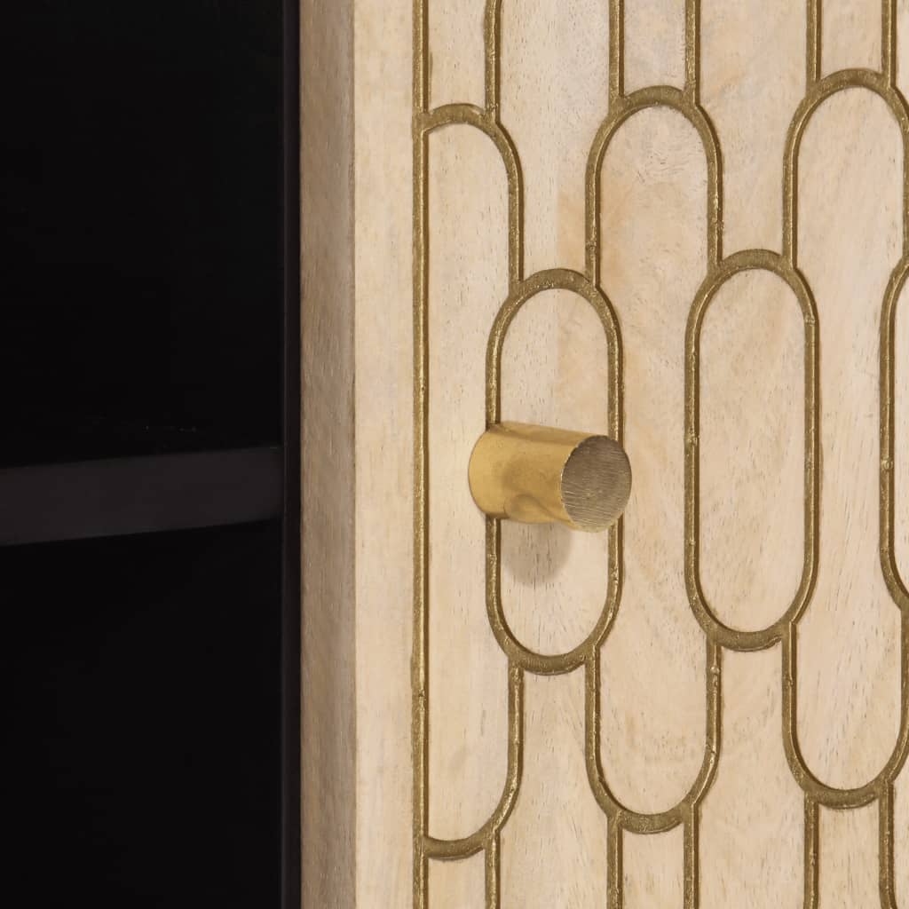 Tv-meubel 105x33x46cm massief mangohout is nu te koop bij PeponiXL, paradijselijk wonen!