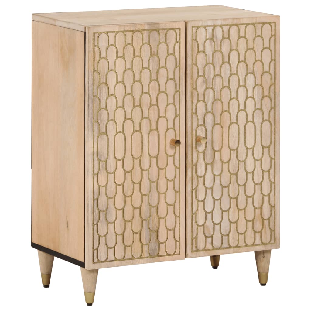 Bijzetkast 60x33x75 cm massief mangohout is nu te koop bij PeponiXL, paradijselijk wonen!