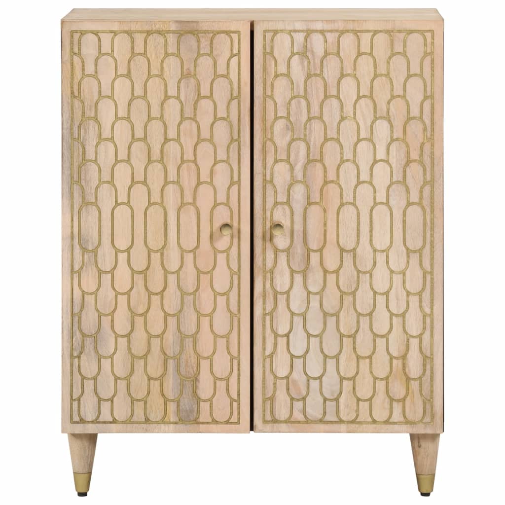 Bijzetkast 60x33x75 cm massief mangohout is nu te koop bij PeponiXL, paradijselijk wonen!