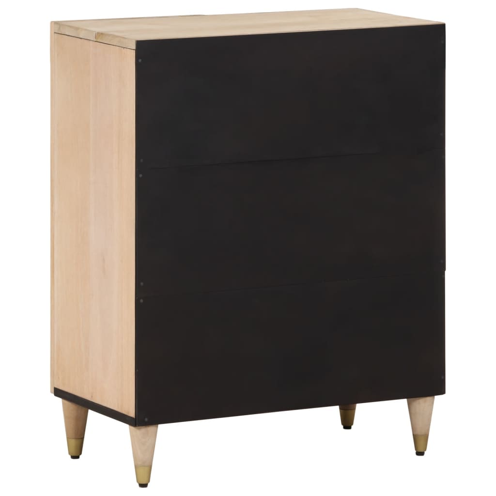Bijzetkast 60x33x75 cm massief mangohout is nu te koop bij PeponiXL, paradijselijk wonen!