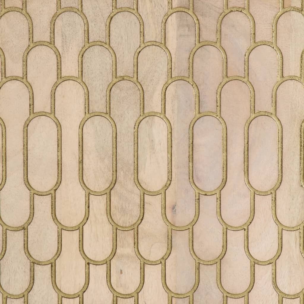 Bijzetkast 60x33x75 cm massief mangohout is nu te koop bij PeponiXL, paradijselijk wonen!