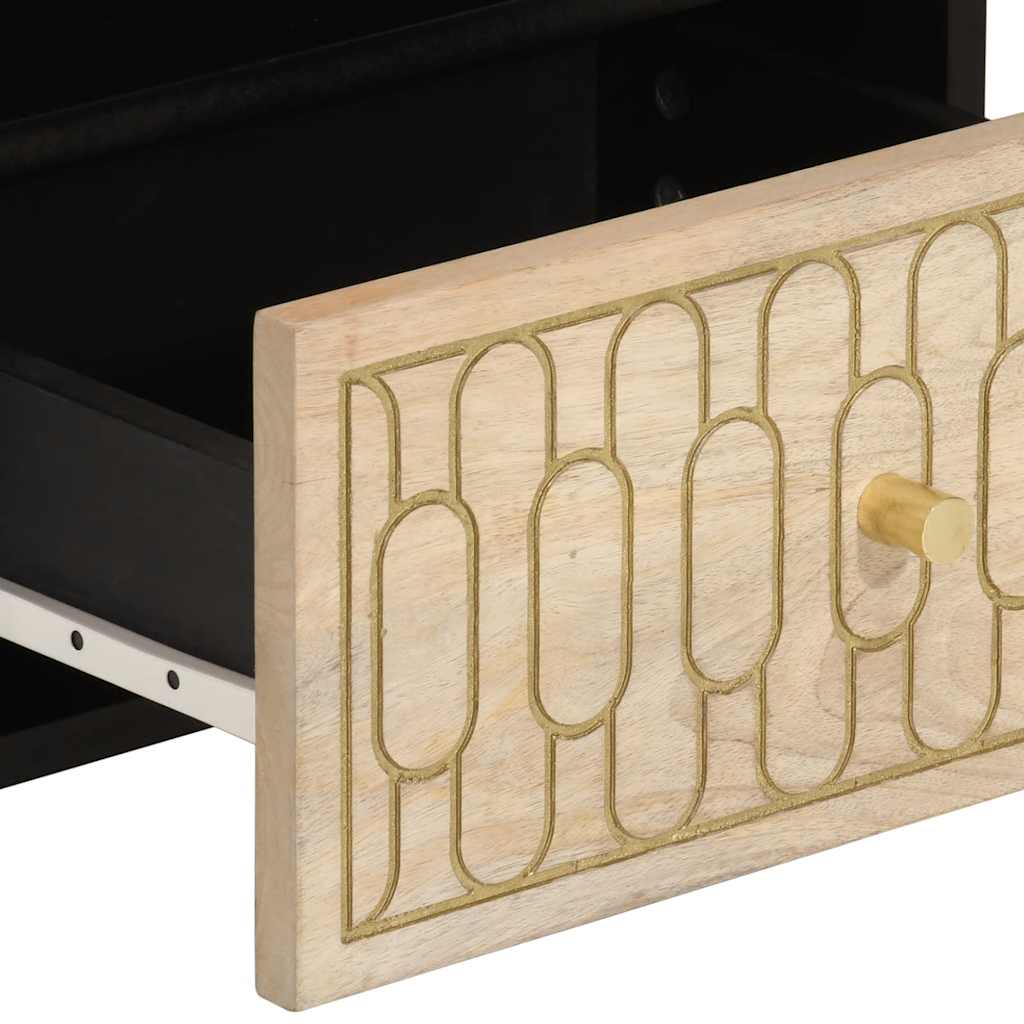 Nachtkastjes 2 st 40x33x46 cm massief mangohout is nu te koop bij PeponiXL, paradijselijk wonen!