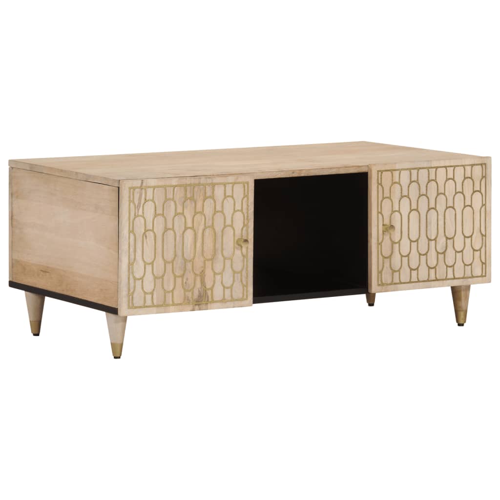 Salontafel 100x54x40 cm massief mangohout is nu te koop bij PeponiXL, paradijselijk wonen!