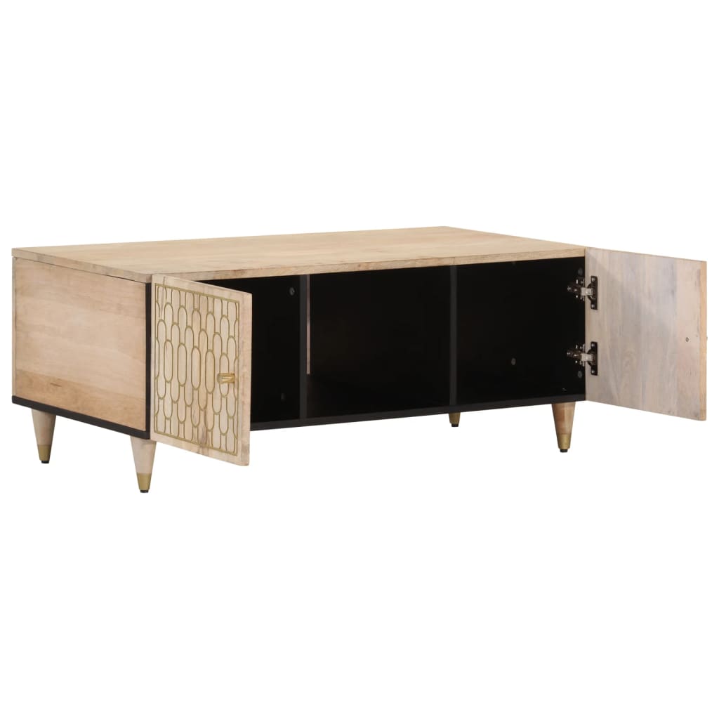 Salontafel 100x54x40 cm massief mangohout is nu te koop bij PeponiXL, paradijselijk wonen!