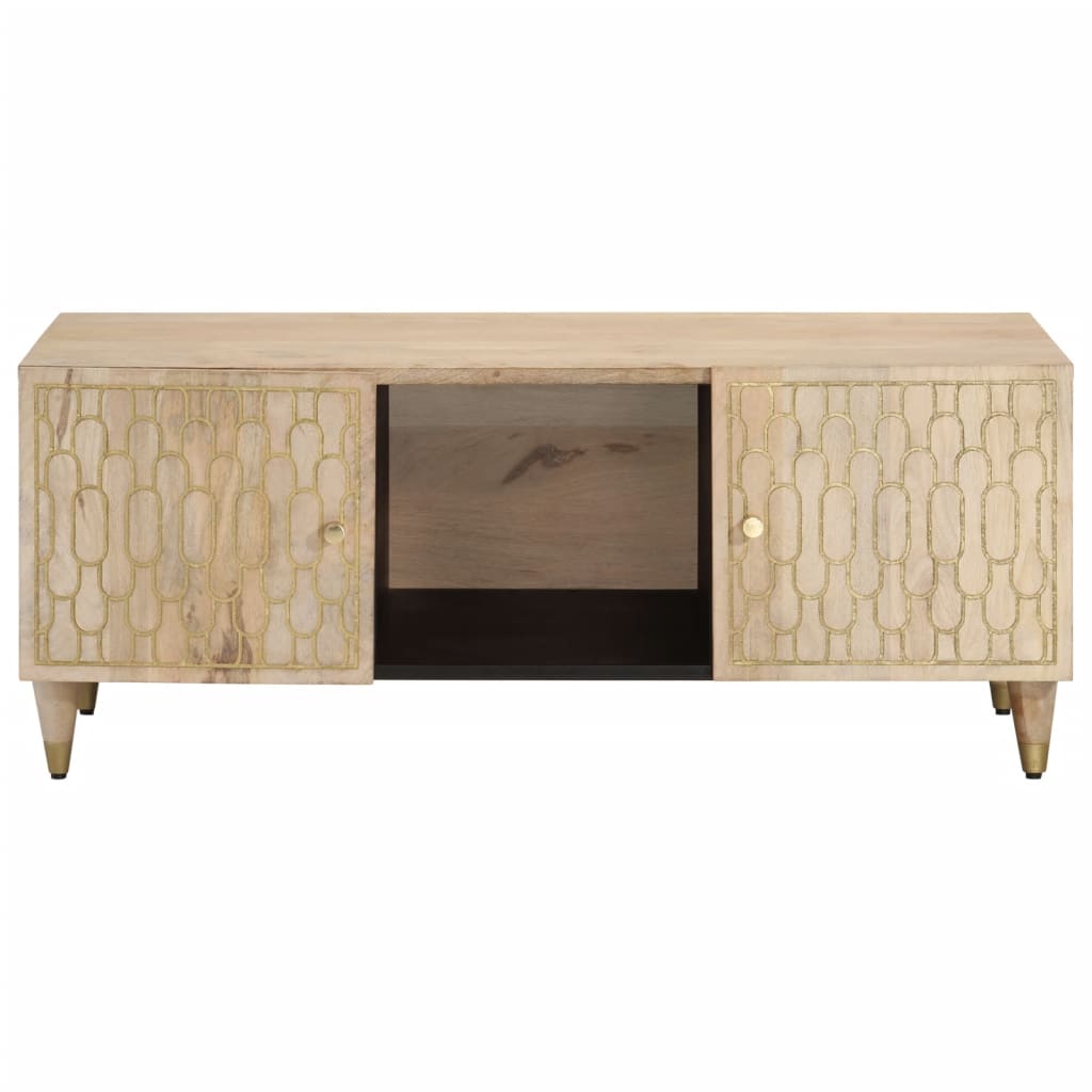 Salontafel 100x54x40 cm massief mangohout is nu te koop bij PeponiXL, paradijselijk wonen!