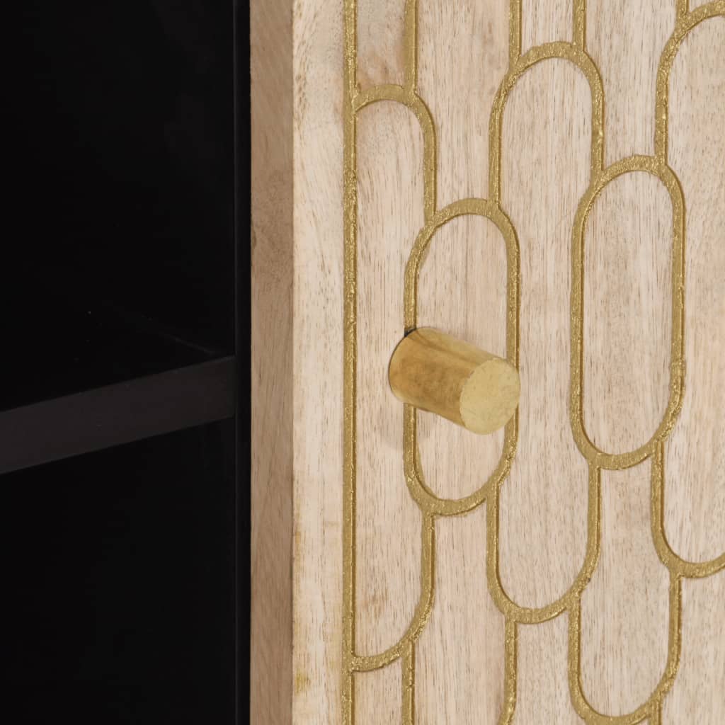 Tv-meubel 80x31x46 cm massief mangohout is nu te koop bij PeponiXL, paradijselijk wonen!