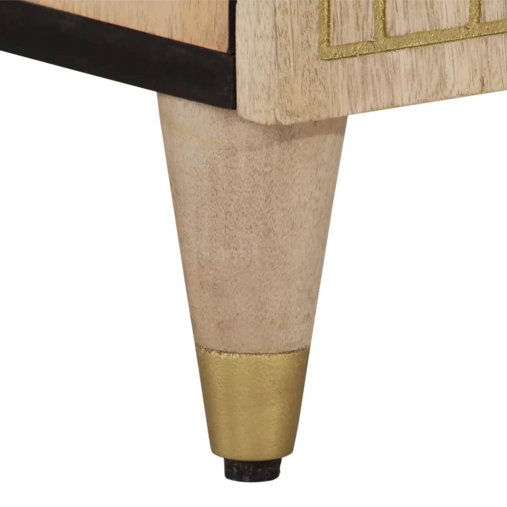 Tv-meubel 80x31x46 cm massief mangohout is nu te koop bij PeponiXL, paradijselijk wonen!