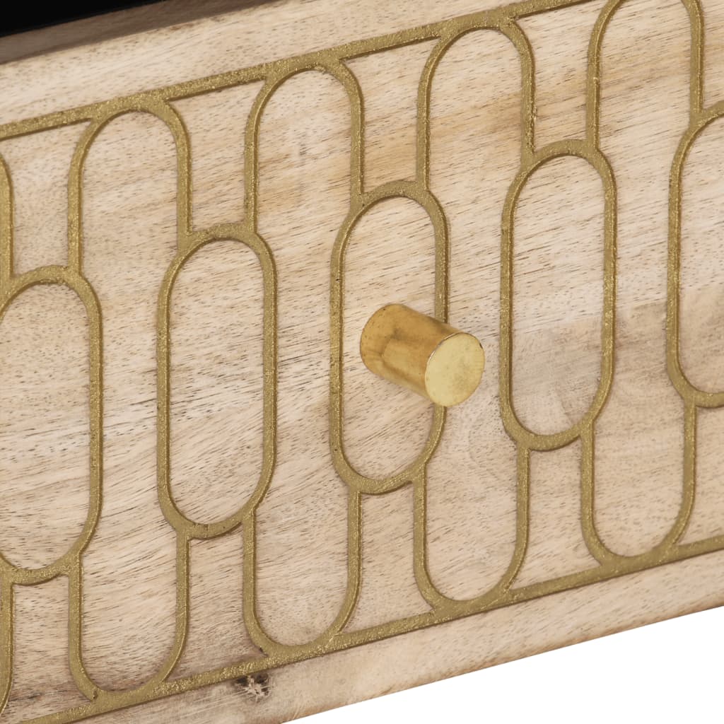 Tv-meubel 100x33x46 cm massief mangohout is nu te koop bij PeponiXL, paradijselijk wonen!